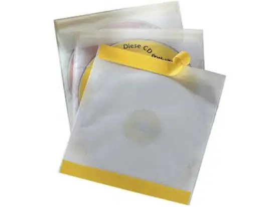 CD / DVD-Selbstklebehülle Durable 5210-19 521019 CD/DVD Fix 1CD transparent, Pack 10 Stk