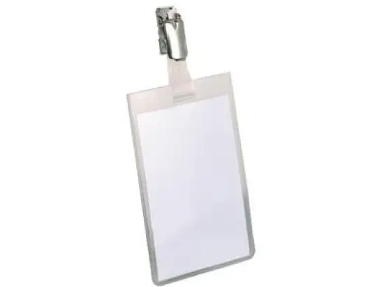 Namensschild Durable 8002-19 800219 90x60mm Clip Hochformat, Pack 25 Stk