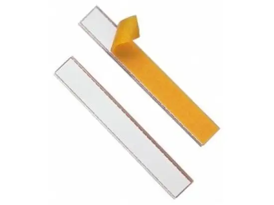 Beschriftungsschild Durable 8030-19 803019 Labelfix 200 x 30 mm selbstklebend, seitlich offen, Pack 5 Stk