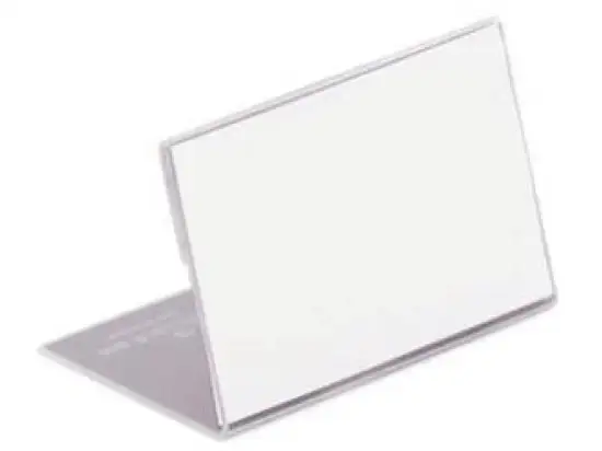 Tischnamensschild Durable 8054-19 805419 64x150mm L-Form, Pack 10 Stk