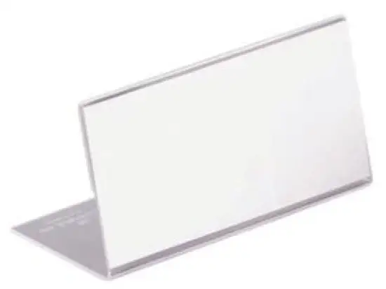 Tischnamensschild Durable 8055-19 805519 52x100mm L-Form, Pack 10 Stk