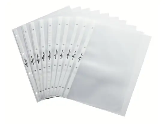 Prospekthüllen Durable 8566-19 856619 A4-quer, für Tischflipchart, Pack 10 Stk