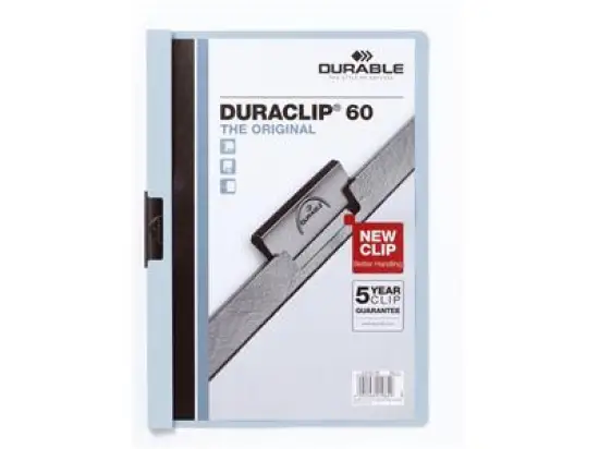 Klemmmappe Durable 2209-06 220906 Duraclip 60 A4, Hartfolie, blau