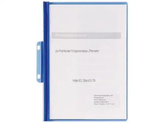 Sichthefter / Bindemappe Durable 2250-06 225006 Durabind blau A4, Pack 25 Stk