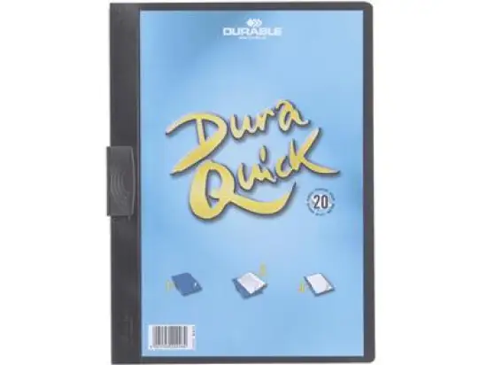 Klemmmappe Durable 2270-01 227001 Duraquick A4, Weich-/Hartfolie, schwarz