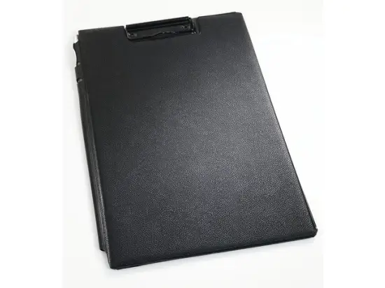 Klemmbrettmappe Durable 2332-01 233201 A4, Kunststoff (PP)-Überzug, schwarz, mit Einschlagblatt