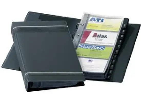 Visitenkarten-Ringbuch Durable 2385-58 238558 Visifix anthrazit 200 Karten matte Folie