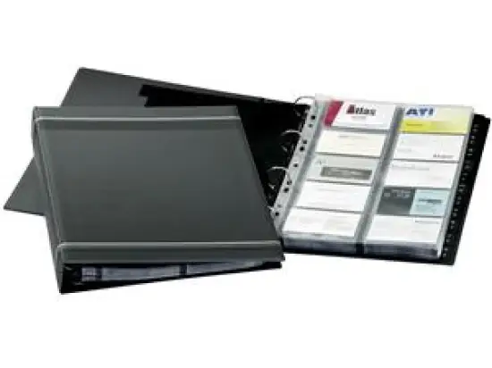 Visitenkarten-Ringbuch Durable 2388-58 238858 Visifix A4 anthrazit, für 400 Karten