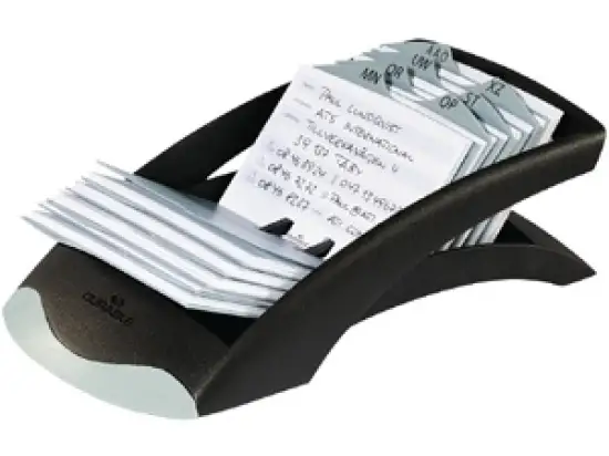 Telefonverzeichnis-Ständer Durable 2412-01 241201 Telindex Desk Vegas 500Karten offen schwarz