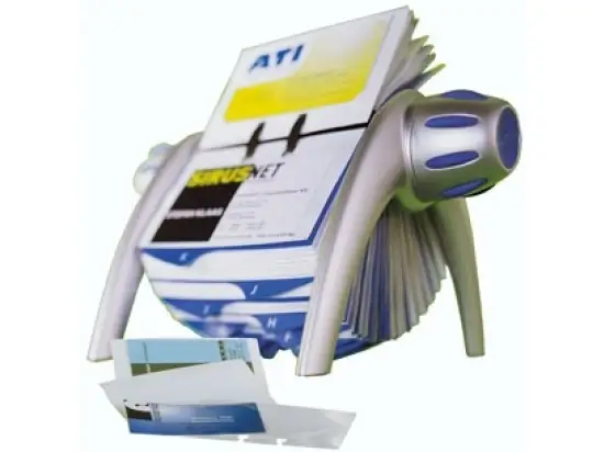 Rollkartei Durable 2417-23 241723 Visifix Flip Vegas 200Karten offen silber 21,5x12x18,5cm