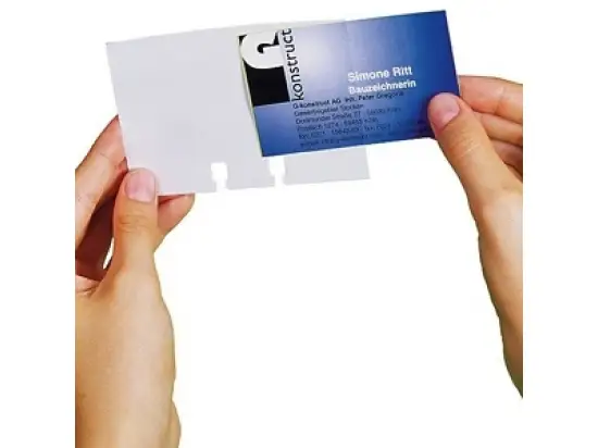 Rollkartei-Visitenkartenhülle Durable 2418-19 241819 für Visifix, Pack 40 Stk