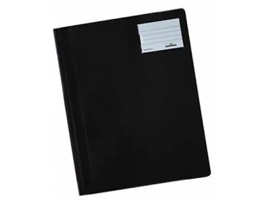 Schnellhefter Durable 2500-01 250001 schwarz A4 Kunststoff (PVC) mit Tasche und Beschriftungsfenster