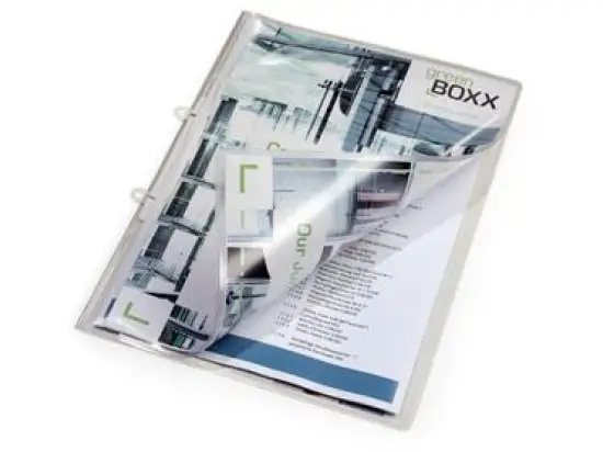 Sichthefter Durable 2512-19 251219 A4, transparent, glasklar, Vorderdeckel als Sichttasche