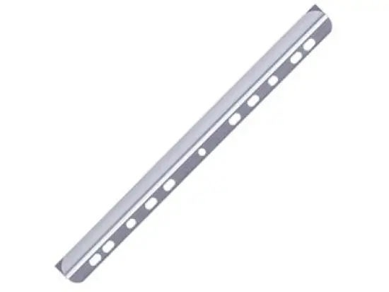 Klemmschiene Durable 2904-19 290419 A4, 6mm, Kunststoff, transparent, mit Abheftleiste, Universallochung, Pack 50 Stk