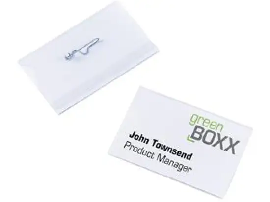 Namensschild Durable 8004-19 800419 54x90mm mit Anstecknadel, Pack 50 Stk