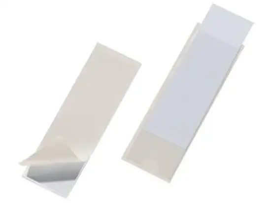 Beschriftungsfenster Durable 8074-19 807419 Pocketfix 40x125mm selbstklebend, mit Einsteckschildern, Pack 10 Stk