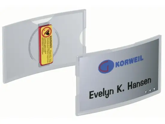 Namensschild Durable 8123-19 812319 40 x 75 mm, mit Magnet, Pack 25 Stk