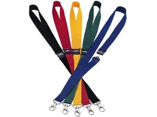 Textilband für Namensschild Durable 8137-03 813703 rot mit Sicherheitsverschluss, Pack 10 Stk