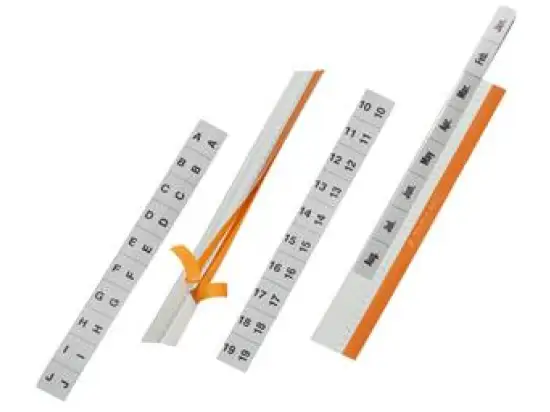 Selbstklebende Registertaben Durable 8403-19 840319 Tabfix 200 x 13 mm, Kunststoff-Folie, selbstklebend, transparent, farblos, Pack 5 Stk