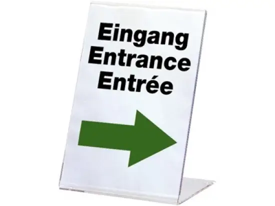 Aufsteller / Prospektständer Durable 8596-19 859619 A4 Acryl