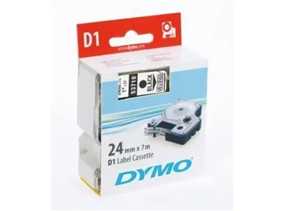 Schriftband-Kassette Dymo S0720980 53718 D1 24mm x 7m, schwarz auf gelb