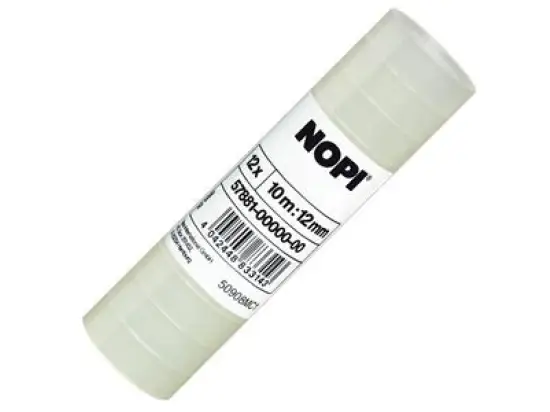 Klebefilm Nopi 57881 12mmx10m transparent, Pack 80 x 12 Rollen
