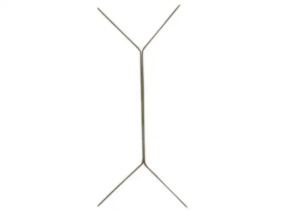 Doppelheftzunge Elba 100420791 09802 Metall, messingfarben lackiert, 5x160mm, Pack 100 Stk