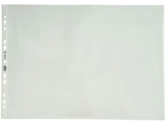 Prospekthüllen Elba 100460996 71300 A3-quer gefalzt auf A4, Kunststoff (PP), transparent, oben offen, Pack 50 Stk