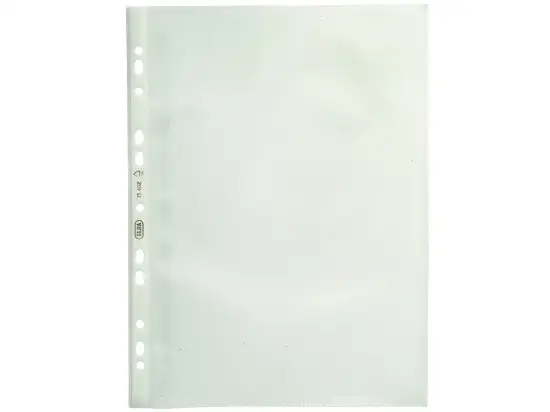Prospekthüllen Oxford 100421184 71402 A4, Kunststoff (PP), oben und Lochseite offen, mit Verschlusslasche, genarbt, transparent, Pack 100 Stk