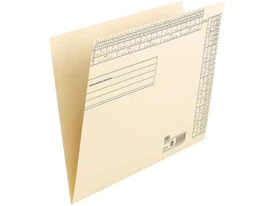 Einstellmappe Elba 100091739 80434 A4, Kraftkarton 180g, chamois, Pack 50 Stk