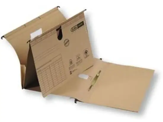 Hängehefter / Hängetasche Elba 100552067 85450 vertic Ultimate A4, Karton 240g, kaufmännische Heftung, naturbraun