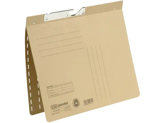 Pendelhefter Elba 100560106 90481 A4, Natronkarton 230g, kaufmännische Heftung, naturbraun