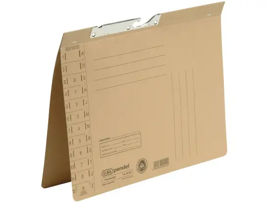 Pendelhefter Elba 100560107 90491 A4, Natronkarton 230g, Amtsheftung, naturbraun