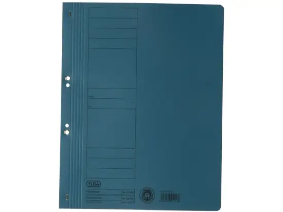 Ösenhefter Elba 100551869 21450BL A4, 1/1-VD, Manilakarton 250g, kaufmännische Heftung + Amtsheftung, blau