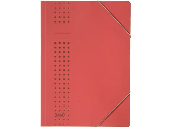 Eckspanner Elba 400010059 33470RO Chic A4, Karton 450g, rot