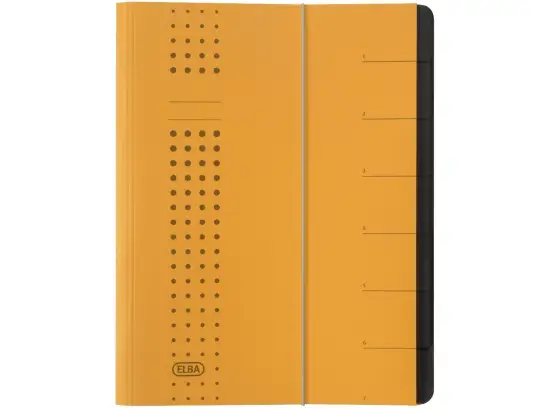 Ordnungsmappe Elba 400002022 42495GB Chic A4, 7-Fächer, Karton-Einband, gelb
