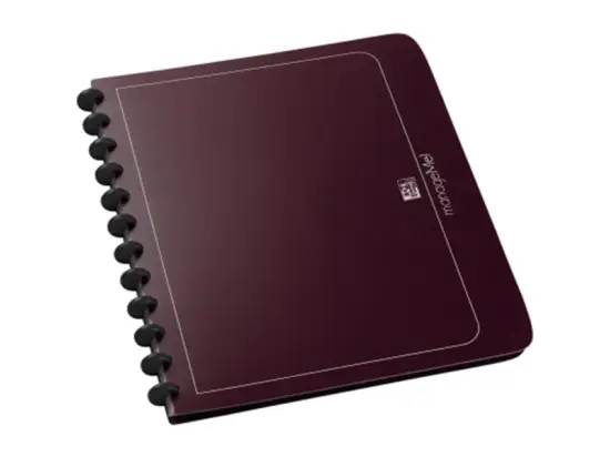 Ringmappe Oxford 100205609 61420BX manageMe! A4, 12 Ringe Ø 21mm, PP, 25 austauschbare Hüllen oben offen, bordeaux