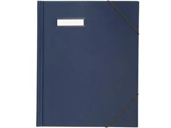 Umlaufmappe Elba 100420821 63430BL A4, Karton/PVC-Folie, Eckspannergummi, blau