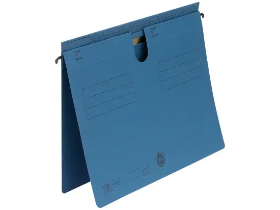 Hängehefter Elba 100555351 81459BL Sorte 81 A4, Manilakarton 250g, kaufmännische Heftung + Amtsheftung, blau