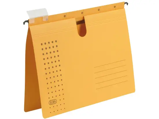 Hängehefter Elba 100552095 85741GB Chic Ultimate A4, Karton 240g, kaufmännische Heftung, Schnellhefter-Mechanik, gelb