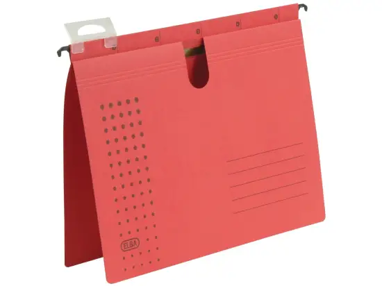 Hängehefter Elba 100552097 85741RO Chic Ultimate A4, Karton 240g, kaufmännische Heftung, Schnellhefter-Mechanik, rot