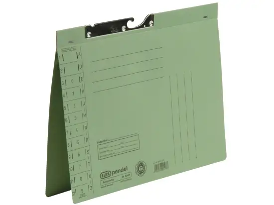 Pendelhefter Elba 100560082 90421GN A4, Manilakarton 250g, Amtsheftung, grün