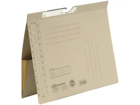 Pendelhefter Elba 100570021 90433GR A4, Manilakarton 320g, Amtsheftung, grau