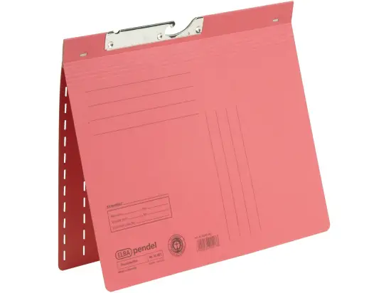 Pendelhefter Elba 100560105 90461RO A4, Manilakarton 320g, kaufmännische Heftung, rot