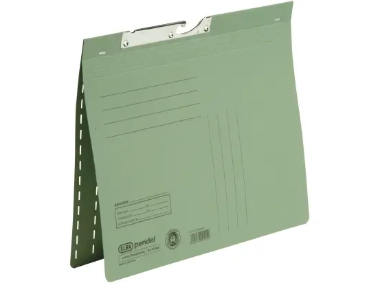 Zweifalz-Pendelhefter Elba 100420896 90462GN A4, Manilakarton 320g, kaufmännische Heftung + Amtsheftung, grün