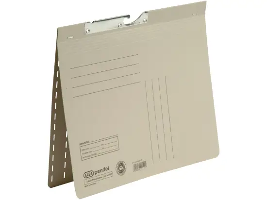 Zweifalz-Pendelhefter Elba 100420897 90462GR A4, Manilakarton 320g, kaufmännische Heftung + Amtsheftung, grau