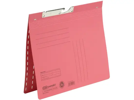 Zweifalz-Pendelhefter Elba 100420898 90462RO A4, Manilakarton 320g, kaufmännische Heftung + Amtsheftung, rot