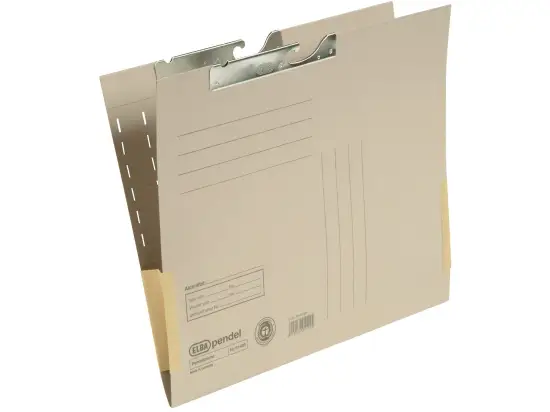 Pendeltasche Elba 100570031 91460GR A4, Manilakarton 320g, grau, Pack 50 Stk