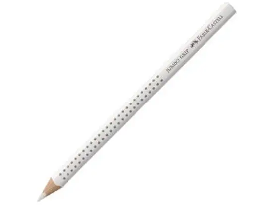 Buntstift Faber-Castell 110901 Jumbo Grip Schreibfarbe: weiß, Pack 12 Stk
