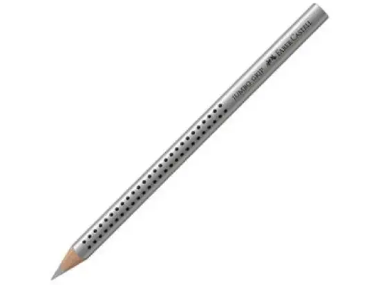 Buntstift Faber-Castell 110982 Jumbo Grip Schreibfarbe: silber